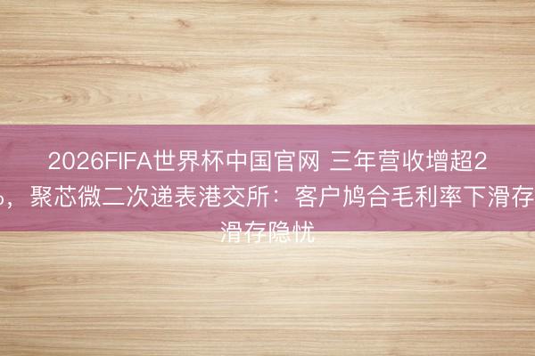 2026FIFA世界杯中国官网 三年营收增超250%，聚芯微二次递表港交所：客户鸠合毛利率下滑存隐忧
